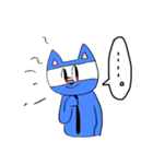 青い猫だゾ（個別スタンプ：11）