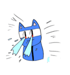 青い猫だゾ（個別スタンプ：17）