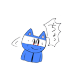 青い猫だゾ（個別スタンプ：28）