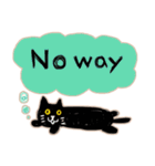 New Sticker of black cats（個別スタンプ：40）