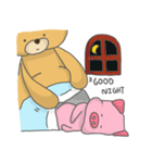 Brown Bear and Piggy（個別スタンプ：3）