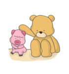 Brown Bear and Piggy（個別スタンプ：14）