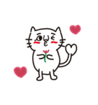 Hello White Kitten（個別スタンプ：3）