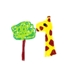 クレヨンのきりん（個別スタンプ：12）