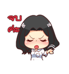 Black hair, a lovely lady.（個別スタンプ：10）