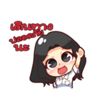 Black hair, a lovely lady.（個別スタンプ：21）