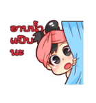 Black hair, a lovely lady.（個別スタンプ：23）