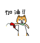 only the white of the firewood（個別スタンプ：31）