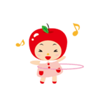 リンゴちゃん おはなしスタンプ（個別スタンプ：4）
