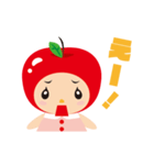 リンゴちゃん おはなしスタンプ（個別スタンプ：5）