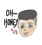 the man with sexy and full lips（個別スタンプ：13）