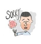 the man with sexy and full lips（個別スタンプ：23）