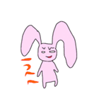 かわいい系のクレイジーラビット（個別スタンプ：2）