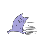 ムラサキ猫（個別スタンプ：4）