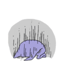 ムラサキ猫（個別スタンプ：6）