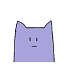 ムラサキ猫（個別スタンプ：21）