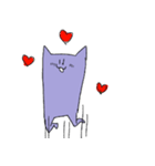 ムラサキ猫（個別スタンプ：31）