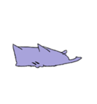 ムラサキ猫（個別スタンプ：32）