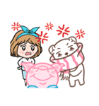 Mina Bear and Friend（個別スタンプ：4）