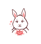 Such a lovely Bunny（個別スタンプ：34）