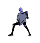 LAZY ALIENS - モノクローム（個別スタンプ：6）
