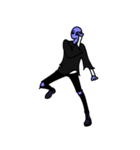 LAZY ALIENS - モノクローム（個別スタンプ：11）