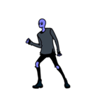 LAZY ALIENS - モノクローム（個別スタンプ：14）