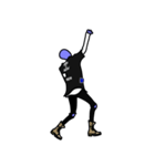 LAZY ALIENS - モノクローム（個別スタンプ：16）