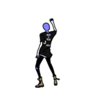 LAZY ALIENS - モノクローム（個別スタンプ：27）