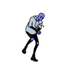 LAZY ALIENS - モノクローム（個別スタンプ：29）