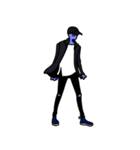 LAZY ALIENS - モノクローム（個別スタンプ：35）