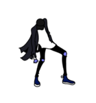 LAZY ALIENS - モノクローム（個別スタンプ：38）