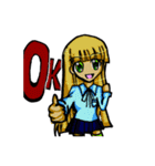 二次元×うさぎ（個別スタンプ：18）