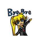 二次元×うさぎ（個別スタンプ：22）