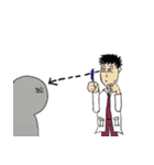 A strange respiratory therapist（個別スタンプ：17）