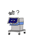A strange respiratory therapist（個別スタンプ：22）