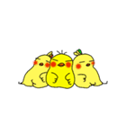 ぽちゃっとおかめどり（個別スタンプ：16）
