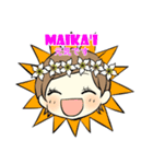 ハワイアンキッズスタンプ（個別スタンプ：4）