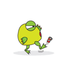 Mischievous Green Frog Animated（個別スタンプ：4）