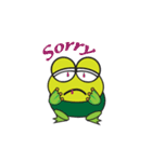 Mischievous Green Frog Animated（個別スタンプ：13）