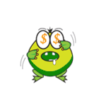 Mischievous Green Frog Animated（個別スタンプ：14）