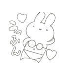 うさぎのくどうさん。（個別スタンプ：4）