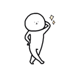 白いまるいぬ（個別スタンプ：2）