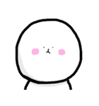 白いまるいぬ（個別スタンプ：3）