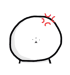 白いまるいぬ（個別スタンプ：6）