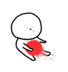 白いまるいぬ（個別スタンプ：8）