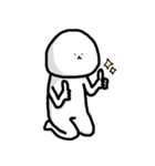 白いまるいぬ（個別スタンプ：34）