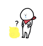 白いまるいぬ（個別スタンプ：35）