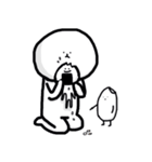 白いまるいぬ（個別スタンプ：38）