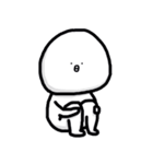 白いまるいぬ（個別スタンプ：40）
